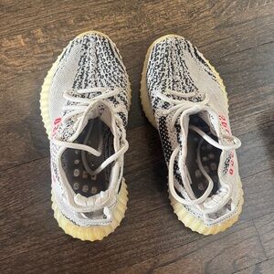 Yeezy Boost 350 V2 Zebra Cream Black with Red Accents